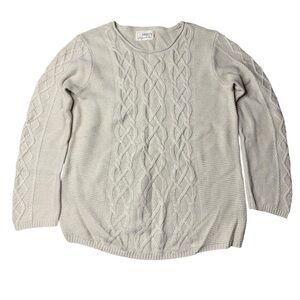 M4EO Made for Each Other Cable Knit Sweater | UG (L/G) | Light Beige/Oatmeal